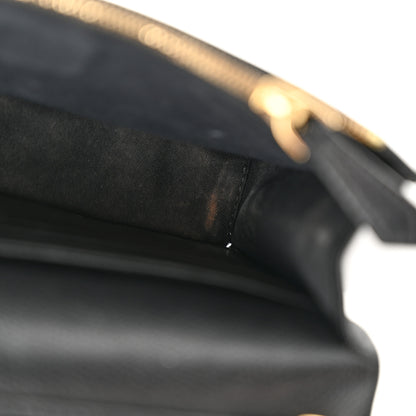 Fendi Vitello Cruise F is Fendi Bi-Color FF 1974 Embossed Medium Envelope Wallet On Chain Black Maya 13 of 14