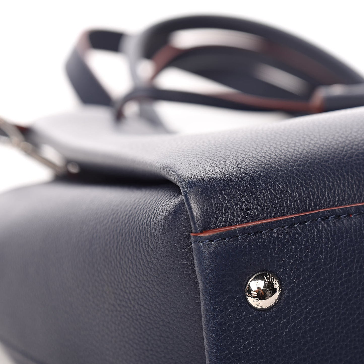 Calfskin Lockmeto Marine Rouge