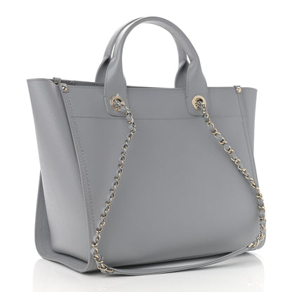 Chanel Caviar Studded Small Deauville Tote Grey 3 of 13