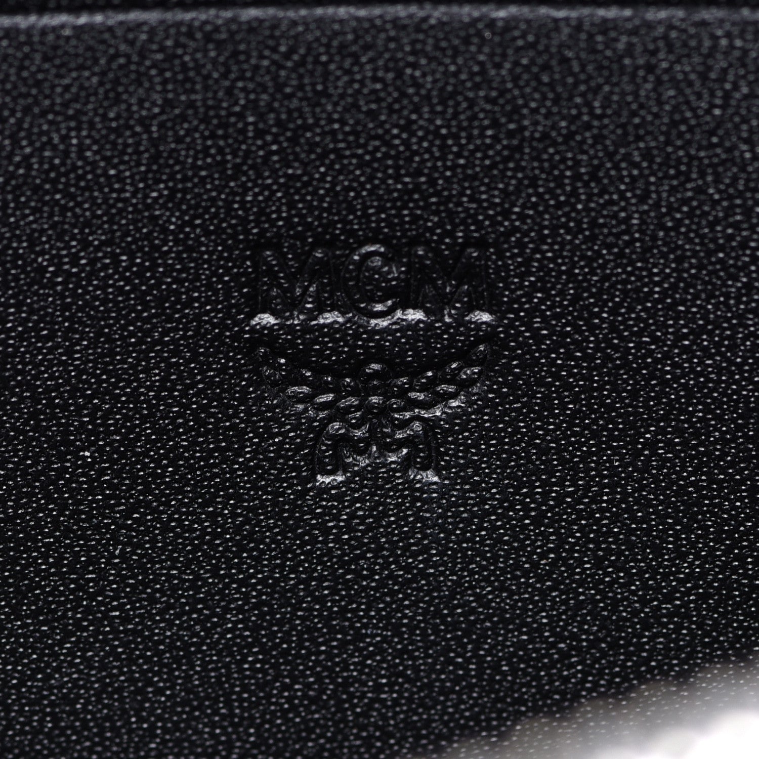 MCM Visetos Mini Zip Around Wallet Black 6 of 6