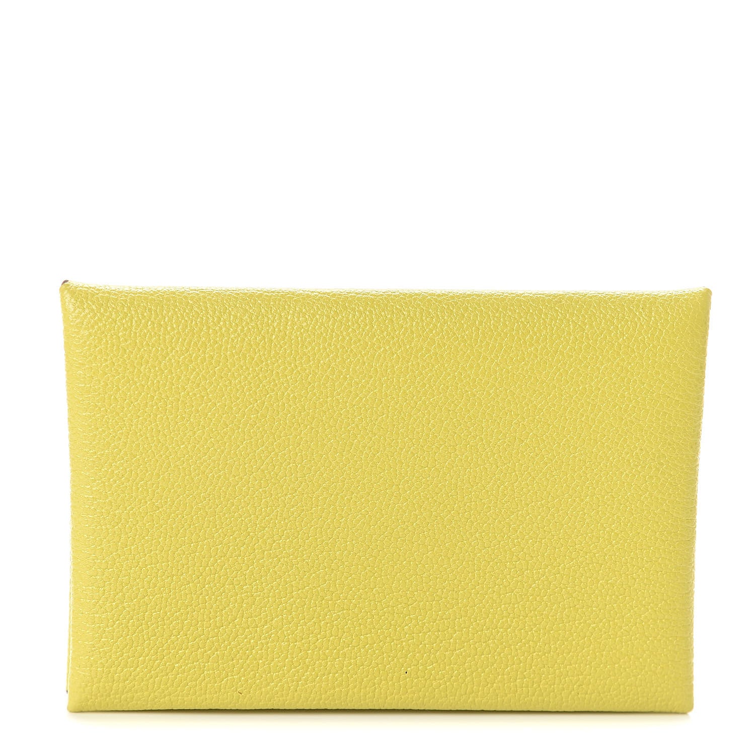Hermes Chevre Mysore Calvi Card Case Lime 1 of 7