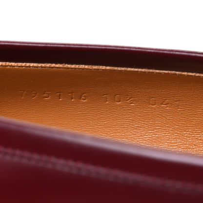 Gucci Betis Glamour Calfskin Mens Jordaan Loafers 10.5 Rosso Ancora 10 of 11