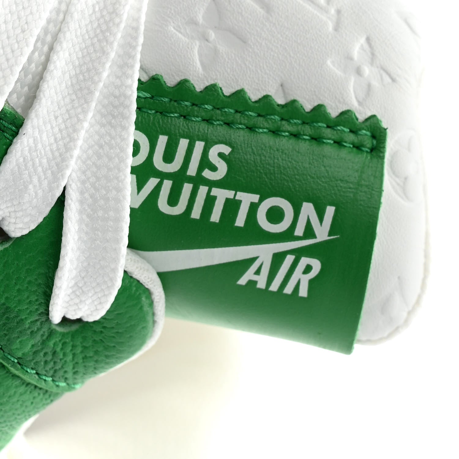 Louis Vuitton X NIKE AIR FORCE 1 Calfskin Monogram Mens Low Top Sneakers 7 Green 10 of 10