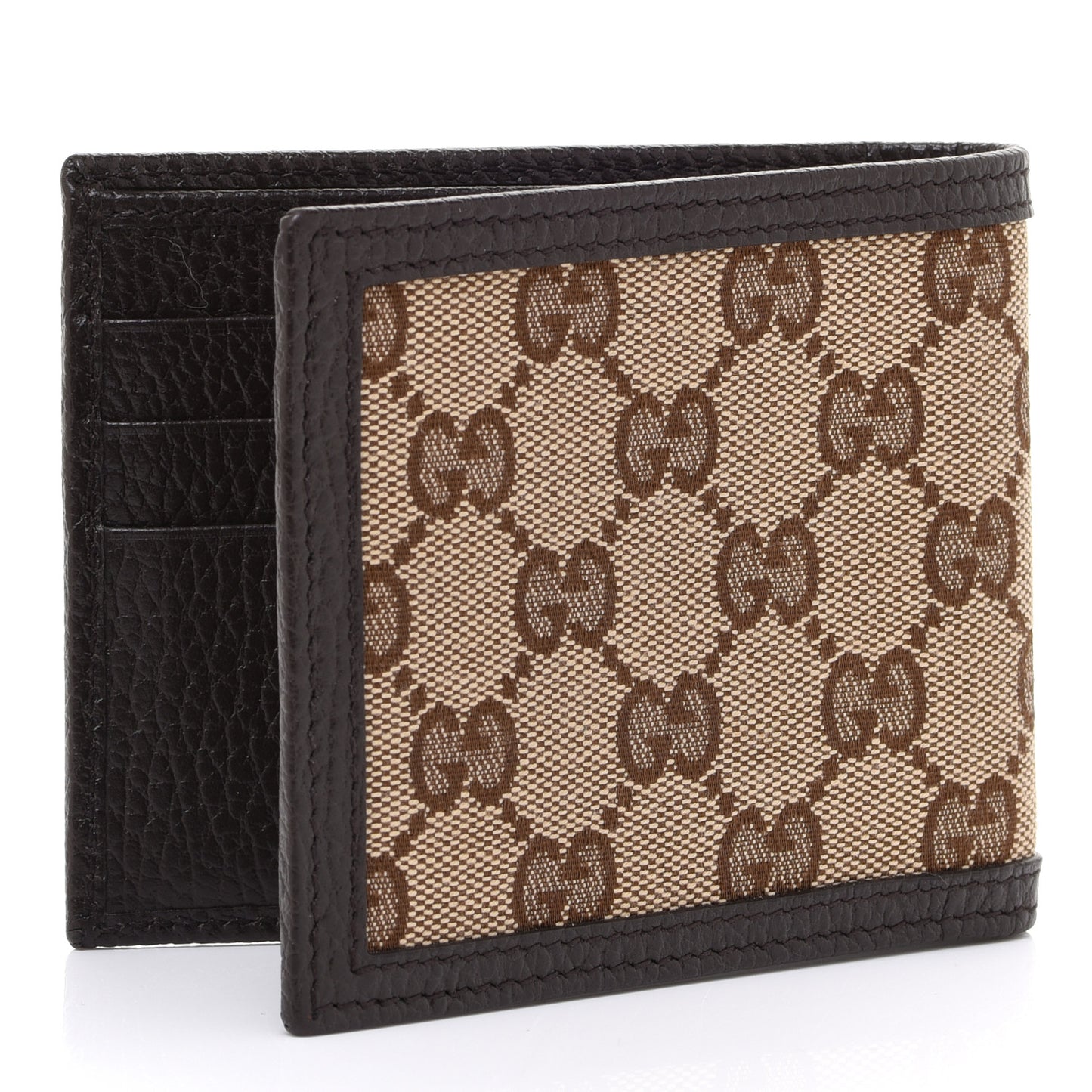 Monogram Bi-Fold Wallet Dark Brown