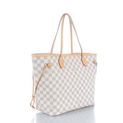 Louis Vuitton Damier Azur Neverfull MM Rose Ballerine 3 of 7
