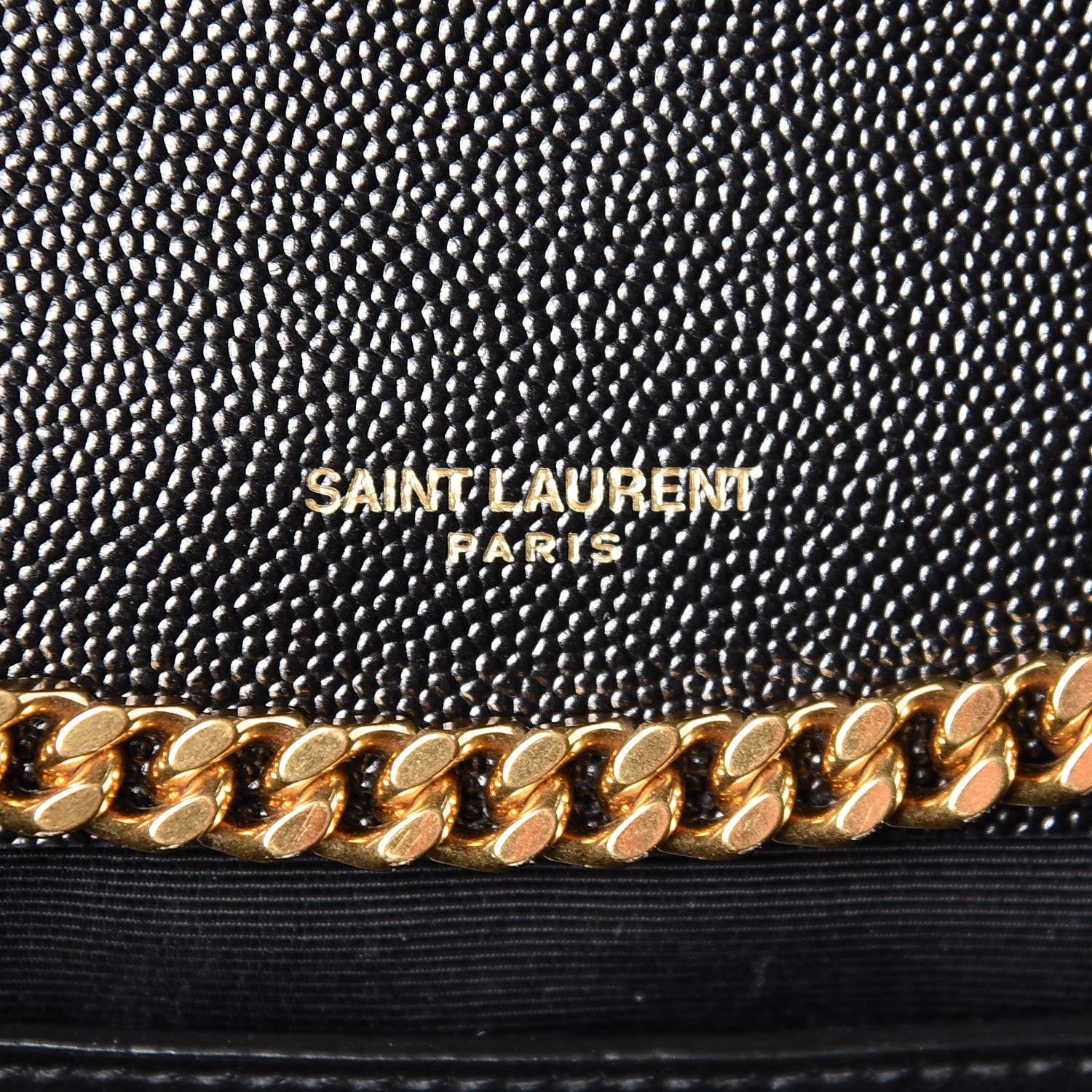 Saint Laurent Grain De Poudre Medium Classic Monogram Kate Satchel Black 6 of 10
