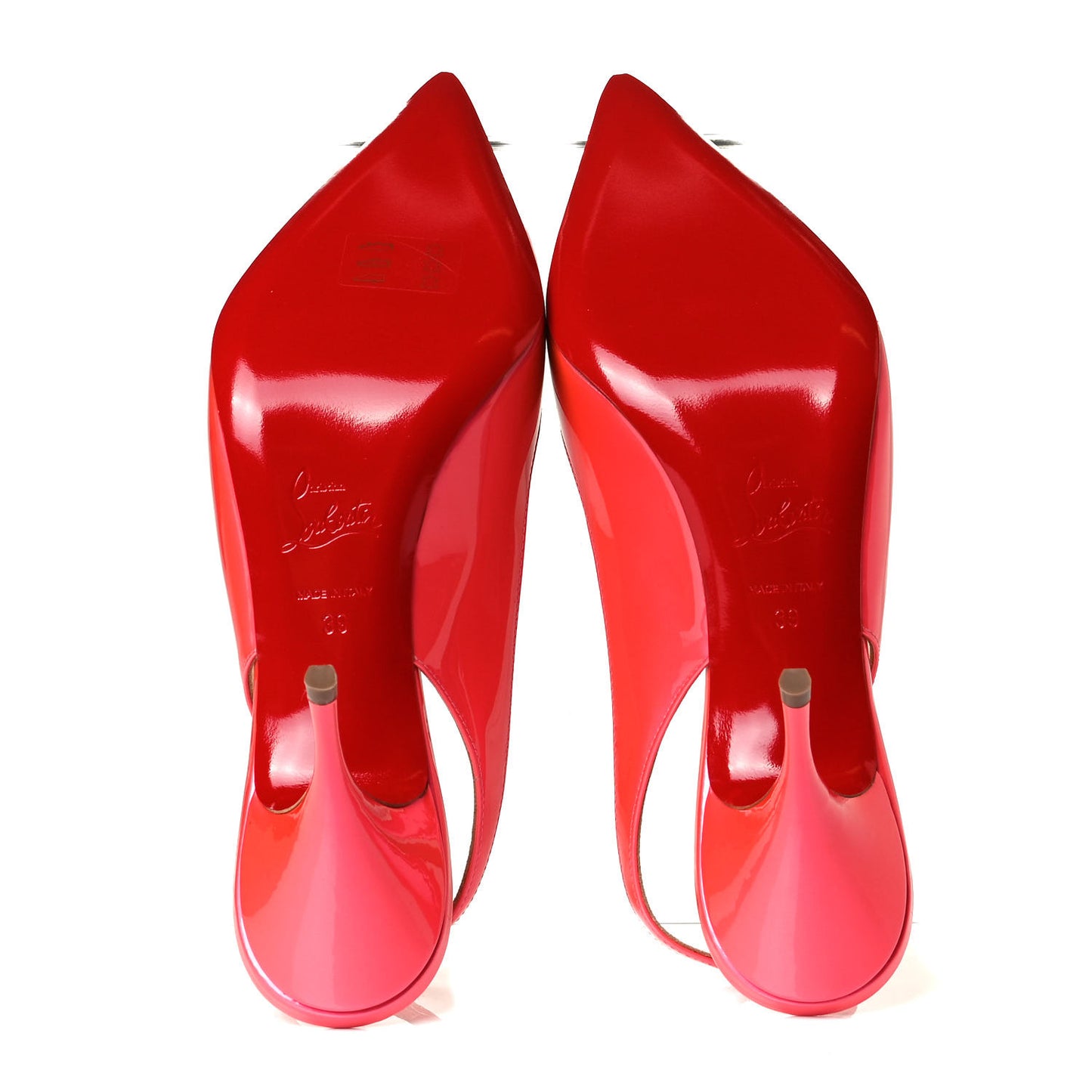Patent Clare Sling 80 Pumps 39 Fluo Rose