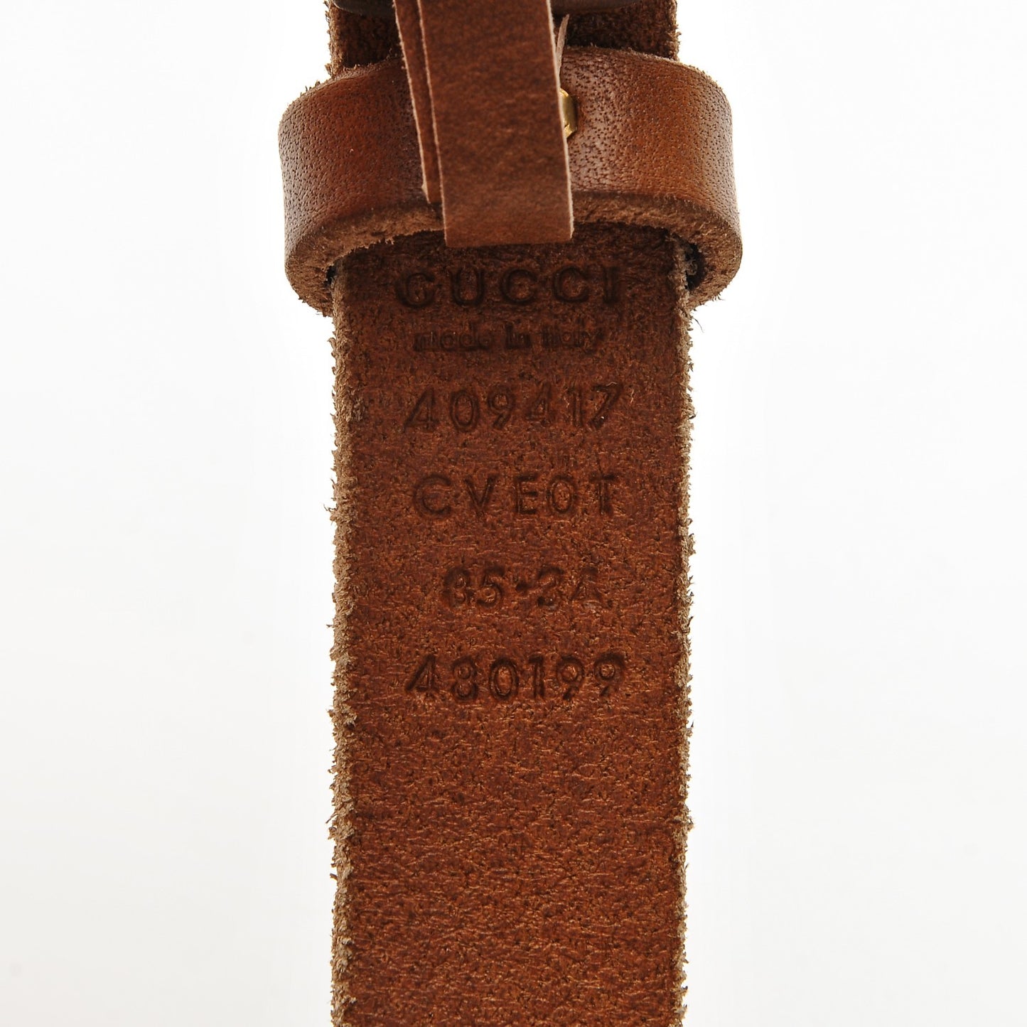 Faded Calfskin Double G 20mm Belt 85 34 Cuir