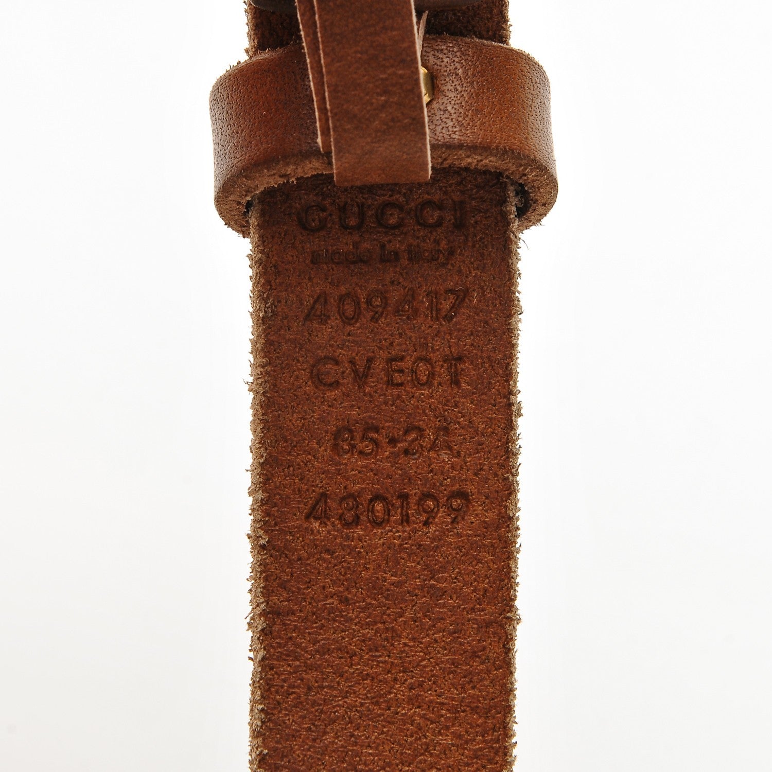 Gucci Faded Calfskin Double G 20mm Belt 85 34 Cuir 5 of 5
