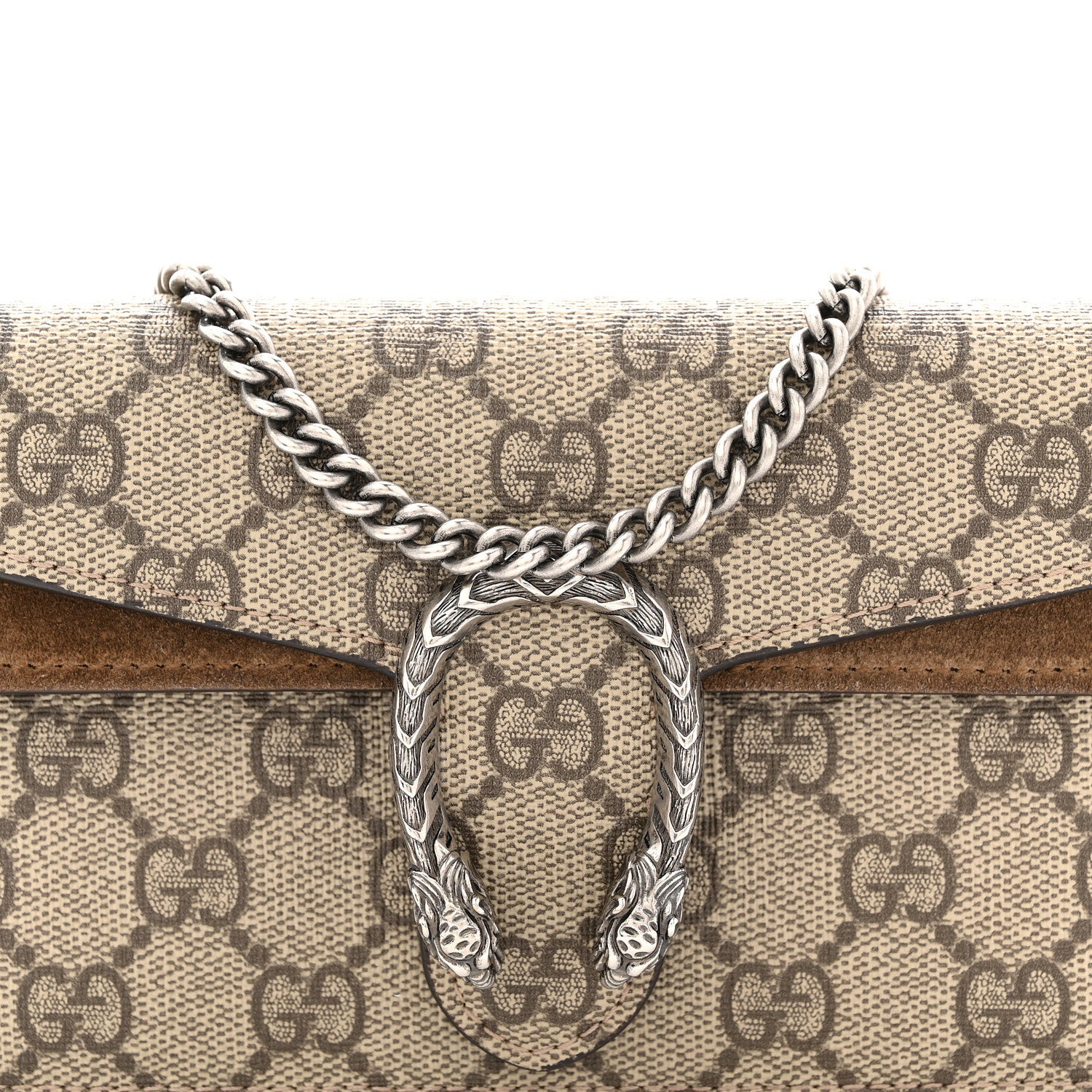 Gucci GG Supreme Monogram Super Mini Dionysus Shoulder Bag Taupe 7 of 12