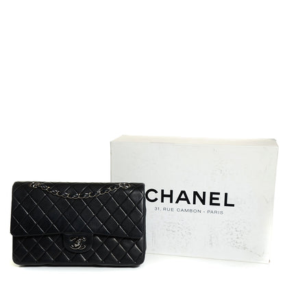 Chanel Lambskin Quilted Medium Double Flap Black 5 of 9