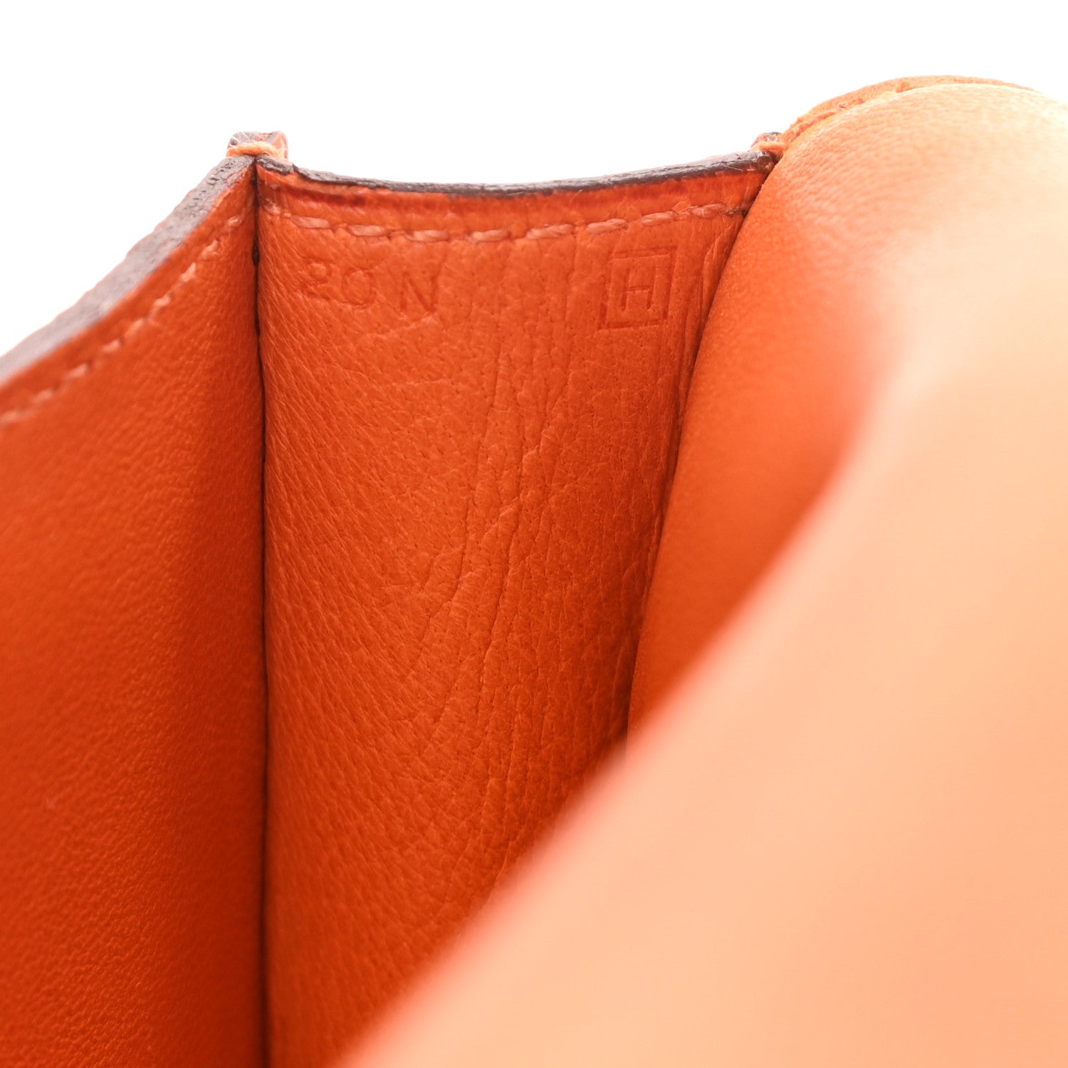 Hermes Togo Dogon Wallet Waist Pouch Orange 8 of 14