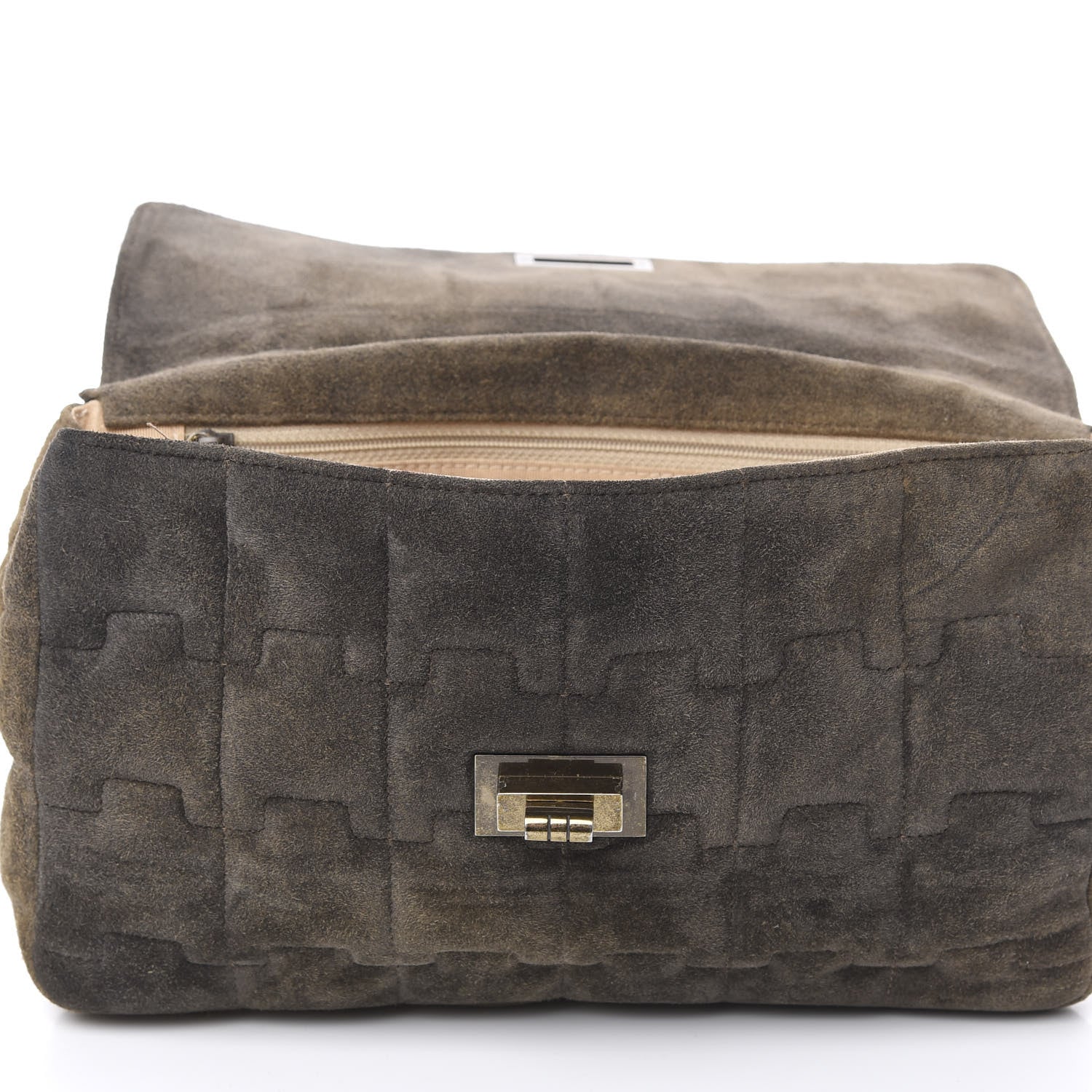 Chanel Distressed Suede Puzzle 2.55 Reissue 225 Flap Brown 9 of 13
