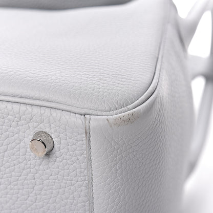 Hermes Taurillon Clemence Lindy 26 Bleu Arctic 9 of 13