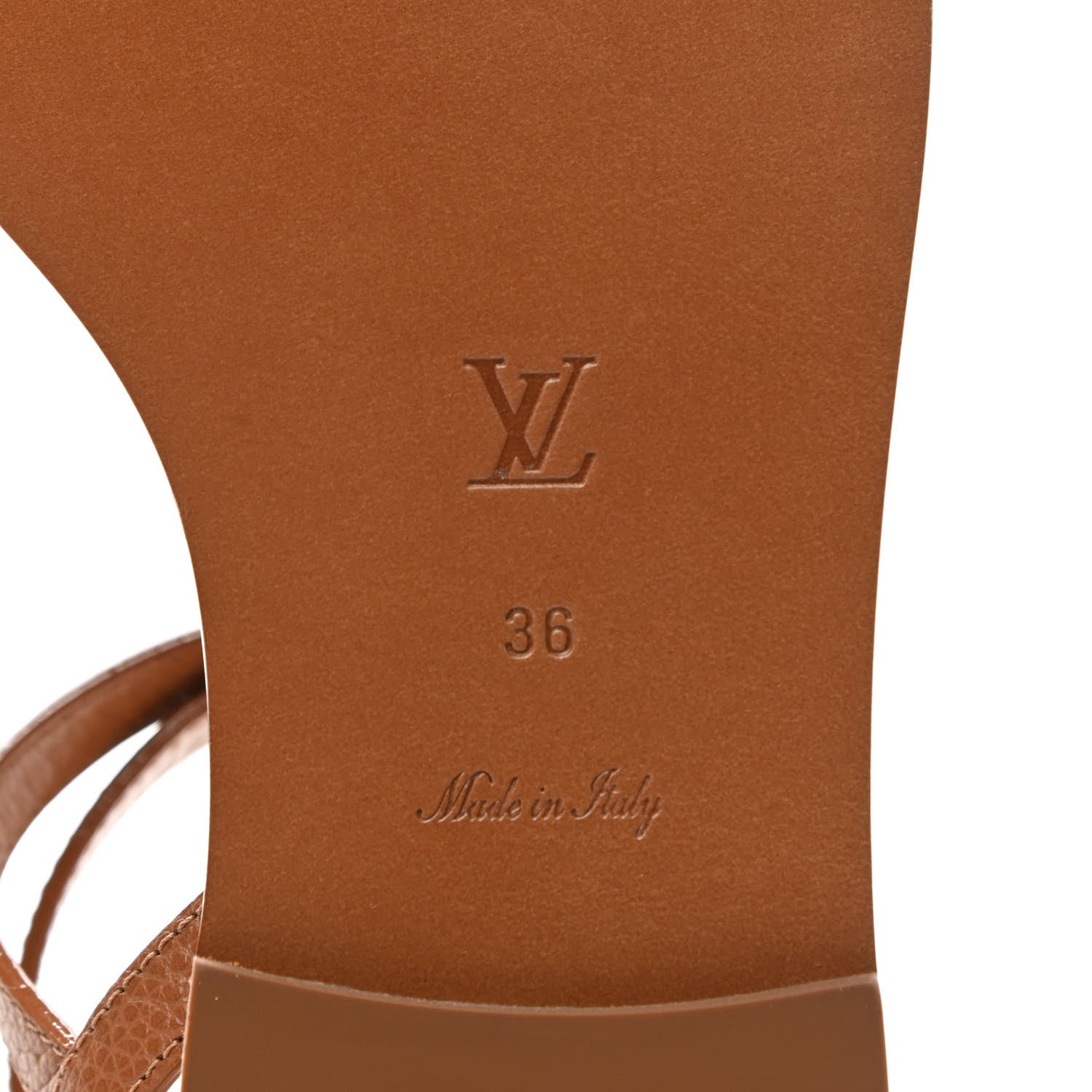 Louis Vuitton Monogram Explorer Flat Sandals 36 Cognac Brown 6 of 7