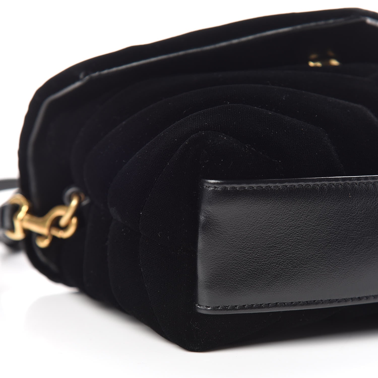 Saint Laurent Velvet Y Quilted Monogram Toy Loulou Crossbody Bag French Black 4 of 14