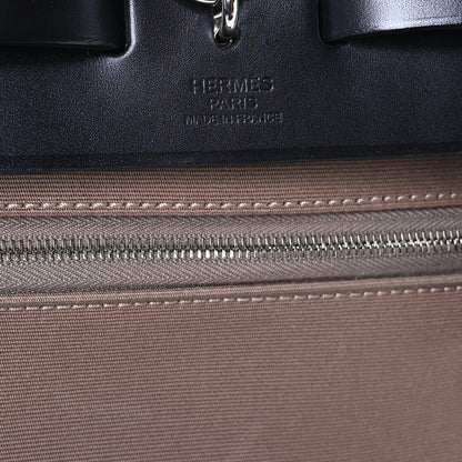 Hermes Vache Hunter Toile Herbag Zip 31 PM Etoupe Black 7 of 12
