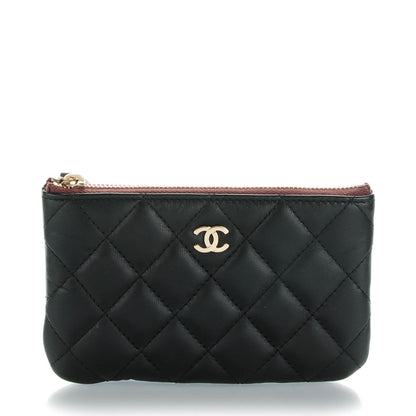 Chanel Lambskin Quilted Small Cosmetic Case Black 1 of 7
