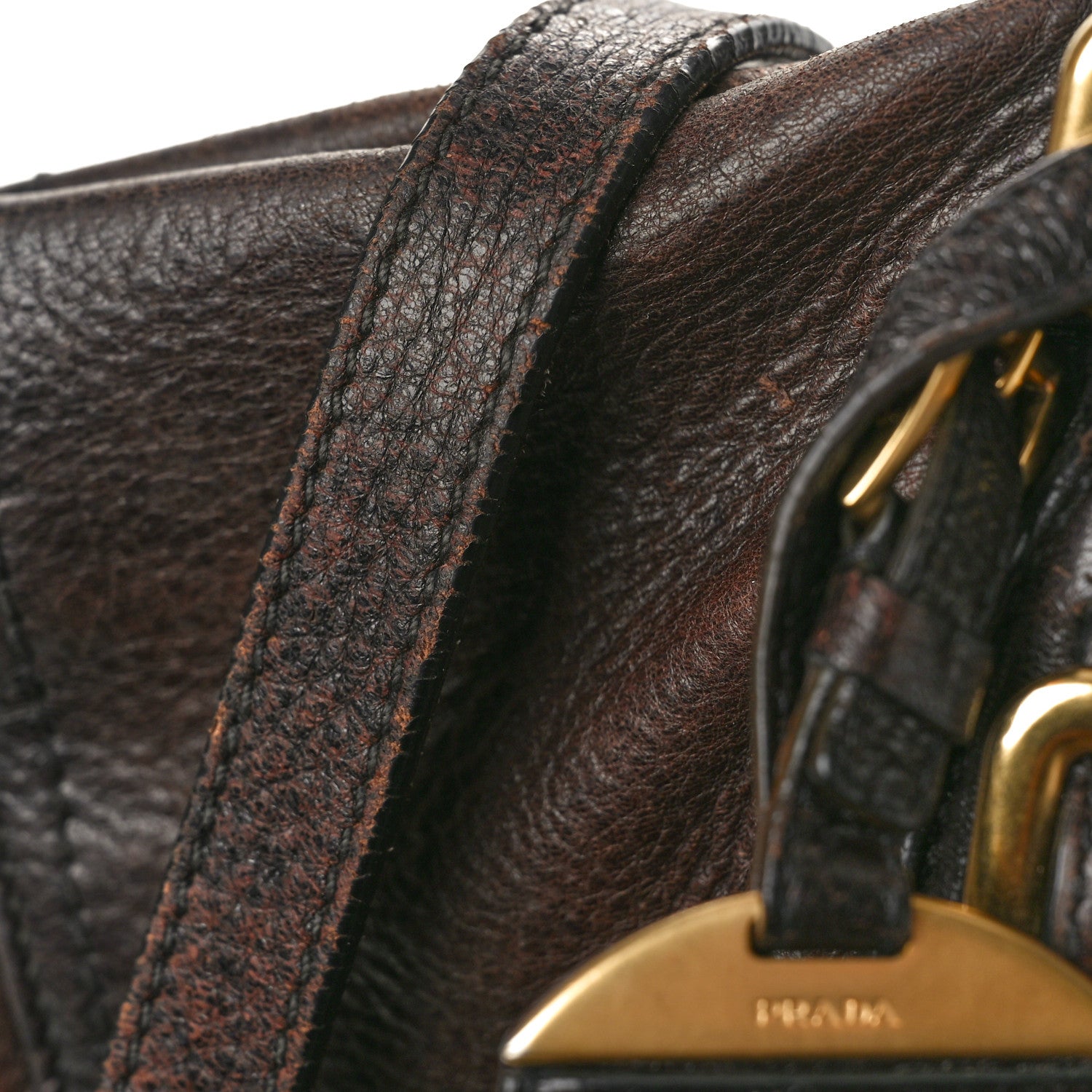 Prada Cervo Antik Shoulder Bag Caffe Sfumato 10 of 16