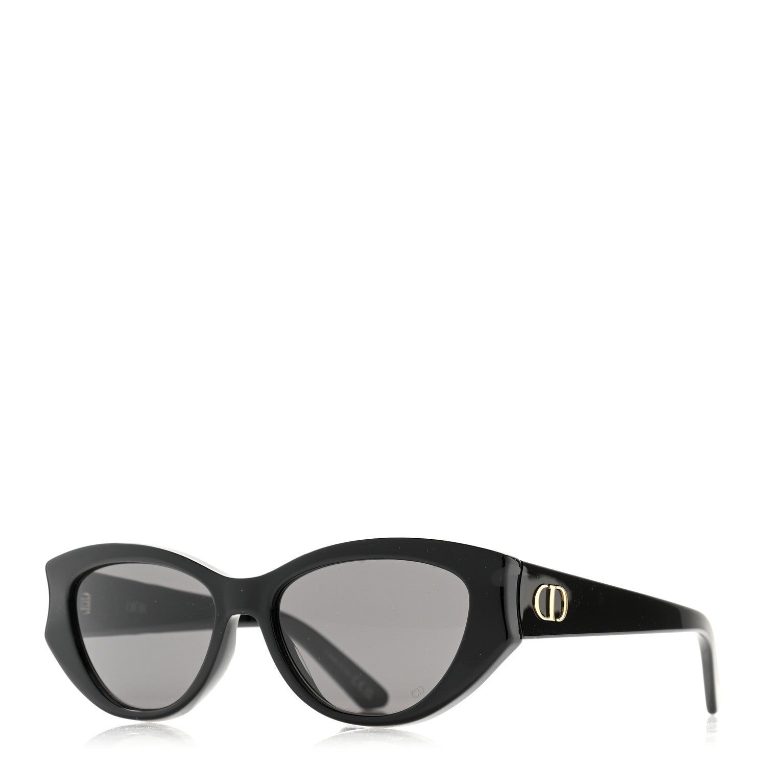 Christian Dior Acetate DiorGlow B11 Cat Eye Sunglasses Black