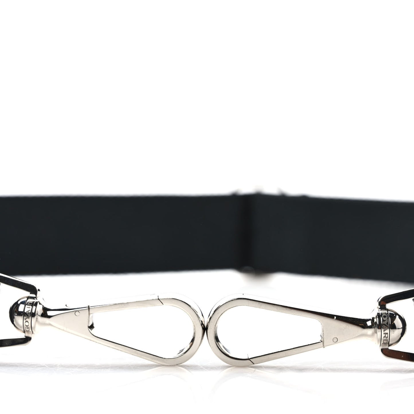 Canvas Calfskin Adjustable Shoulder Strap Black
