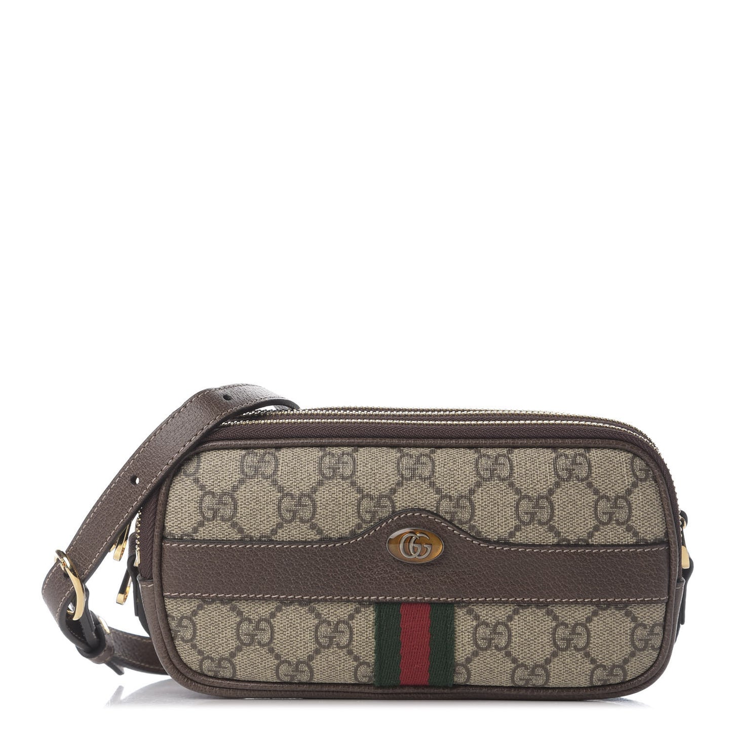 GG Supreme Monogram Web Mini Ophidia GG Bag Brown