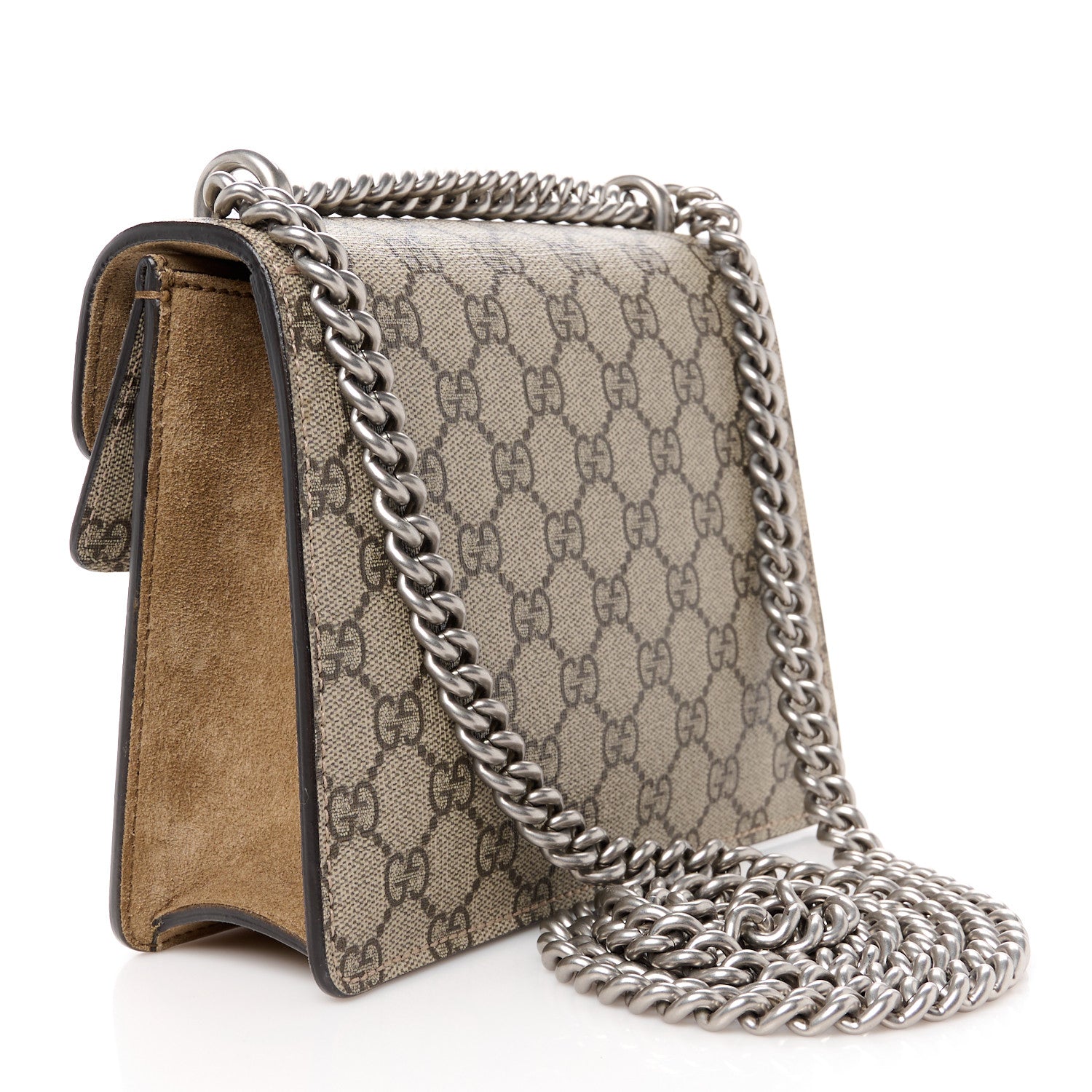 Gucci GG Supreme Monogram Mini Dionysus Shoulder Bag Taupe 3 of 10