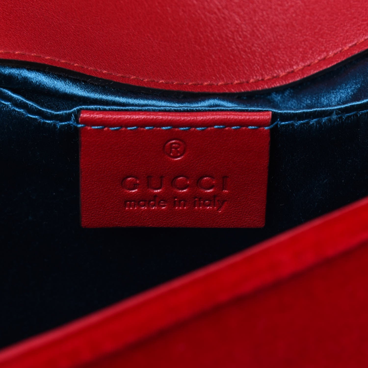 Gucci Velvet Matelasse Mini GG Marmont Shoulder Bag Hibiscus Red 6 of 21