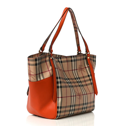 Burberry Haymarket Check Small Canterbury Tote Orange 3 of 20