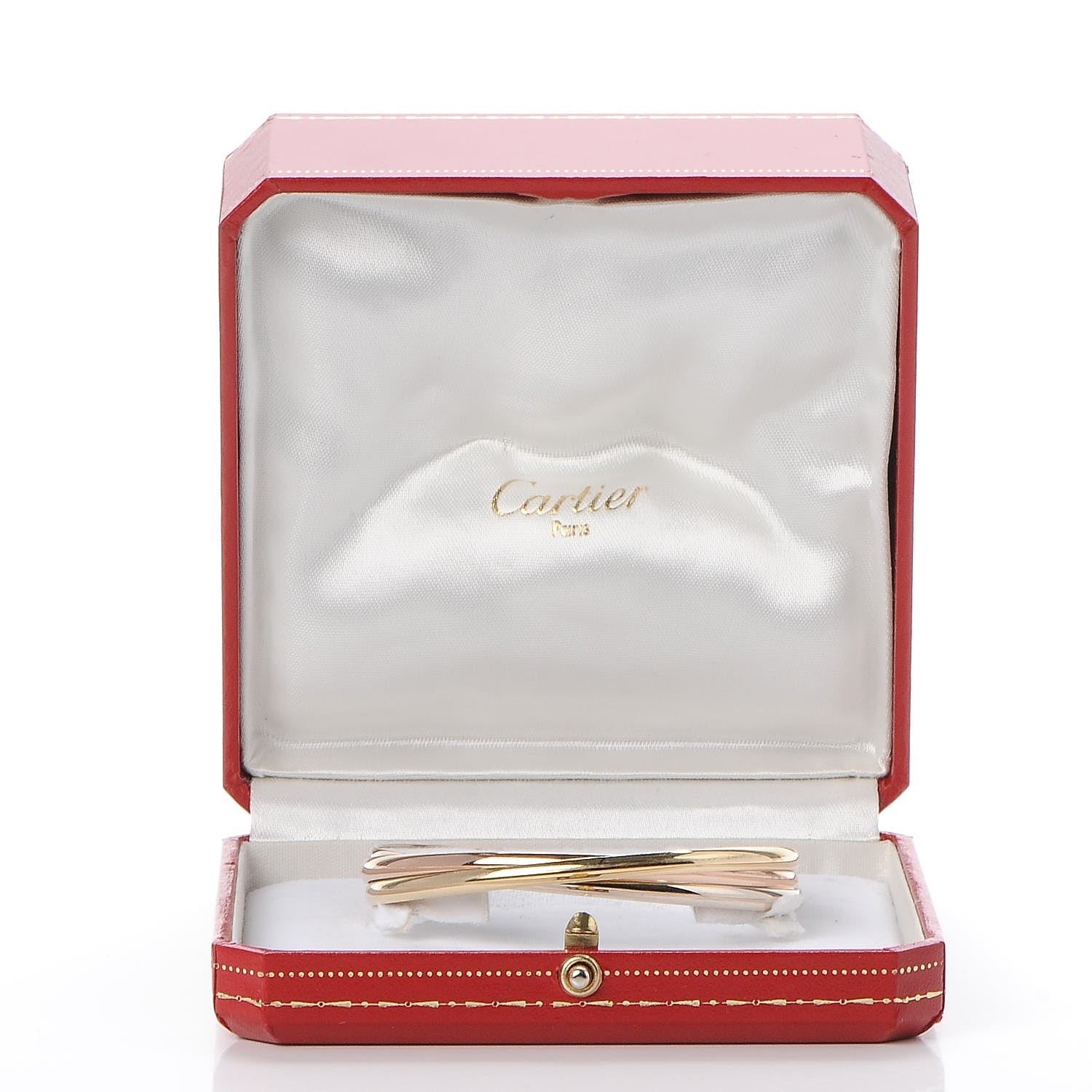 Cartier 18K Pink Yellow White Gold Trinity Bangle 64 9 of 9