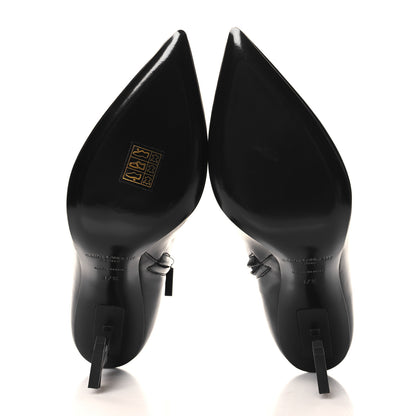 Saint Laurent Nappa Vendome Opyum 85 Ankle Boots 37.5 Black 6 of 10