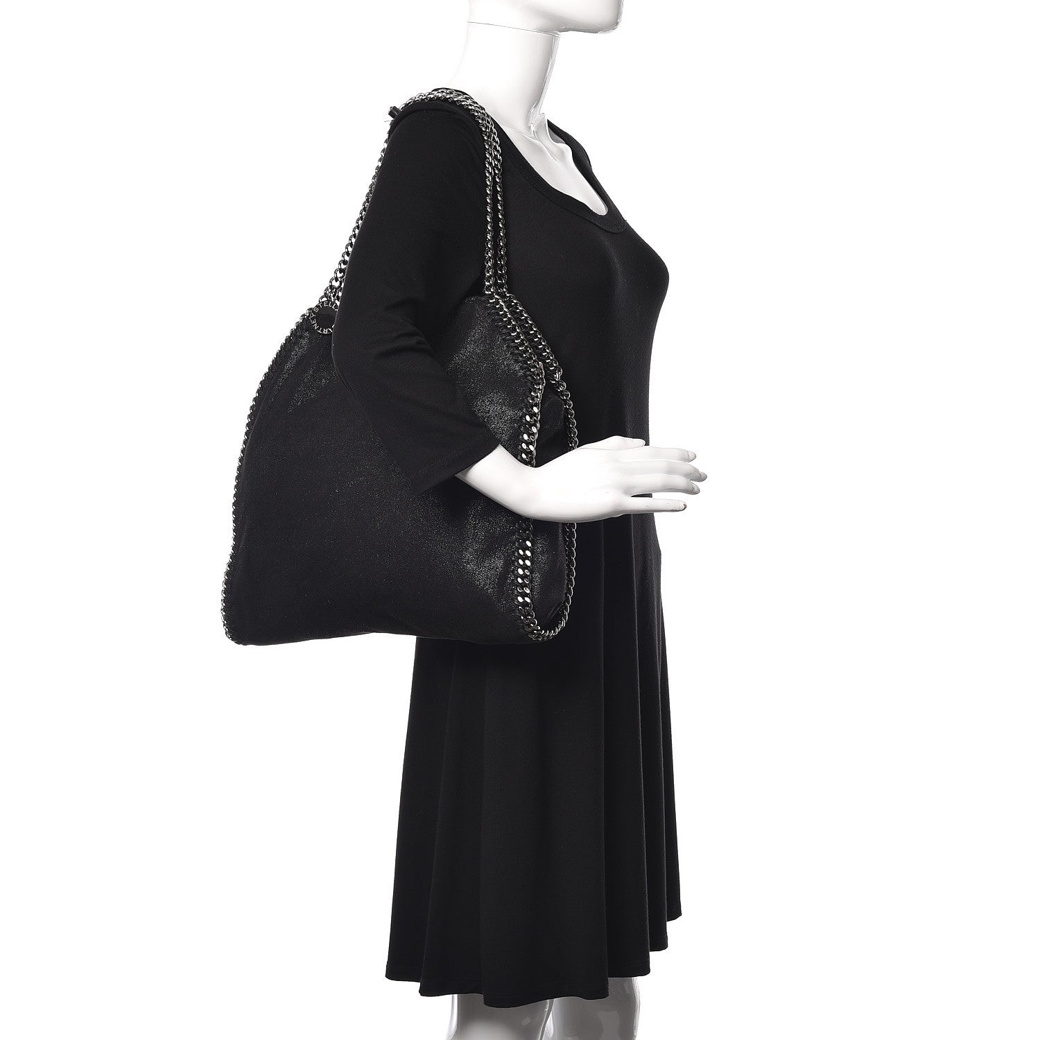 Stella McCartney Shaggy Deer Small Falabella Tote Black 2 of 11