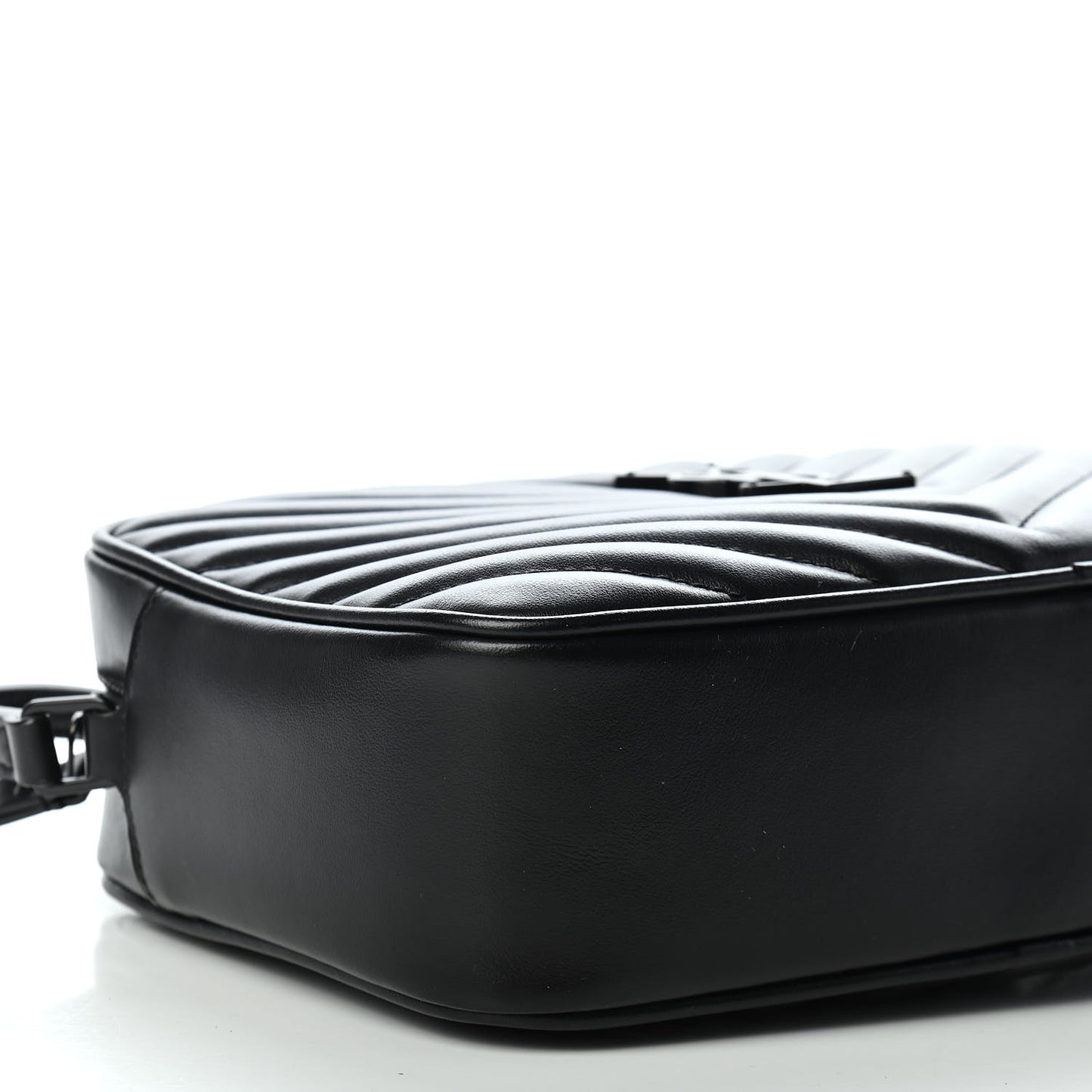 Calfskin Matelasse Monogram Lou Camera Bag Black
