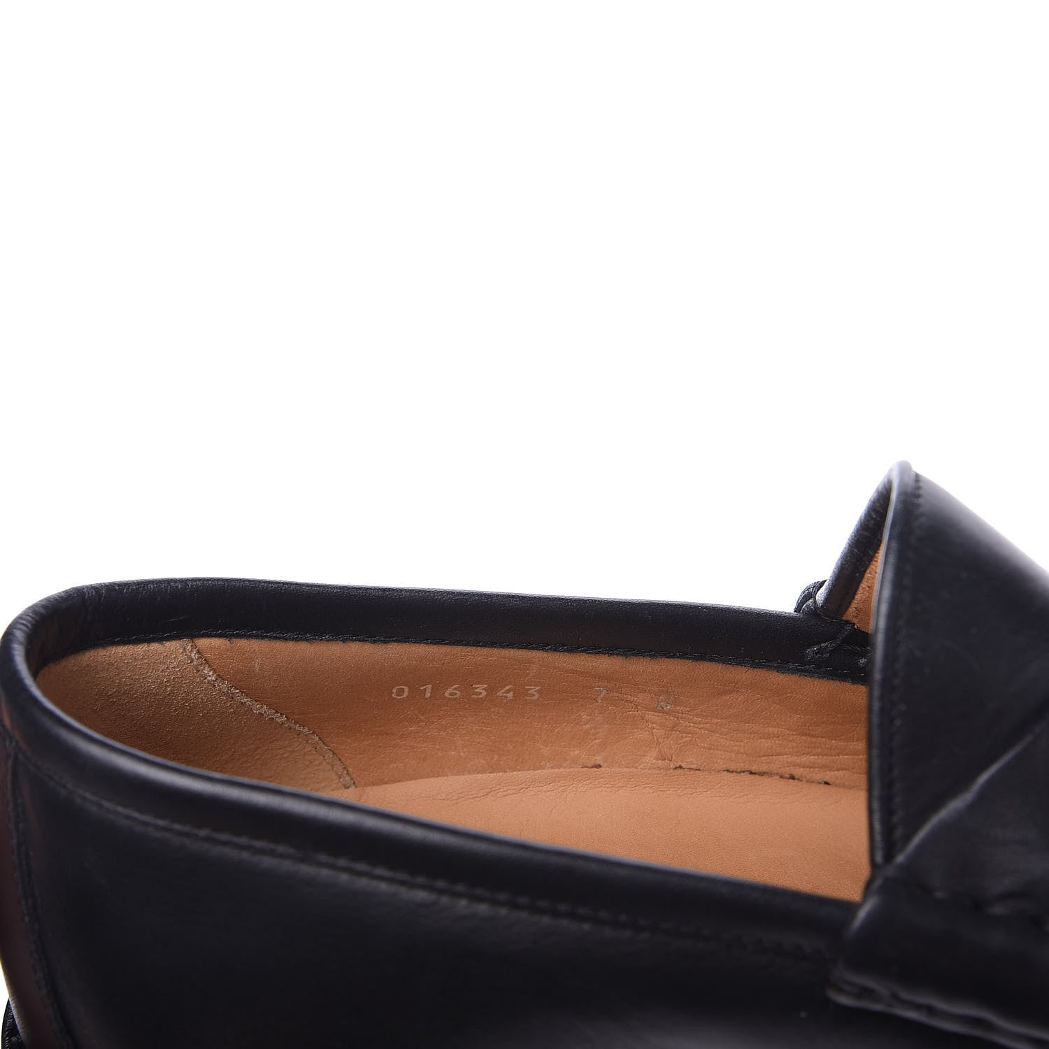 Gucci Laredo Calfskin Mens Horsebit Loafers 7 Black 9 of 10