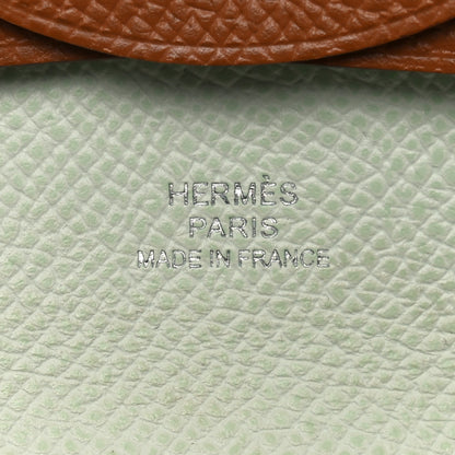 Hermes Epsom Bastia Verso Coin Purse Gold Vert Fizz 6 of 8