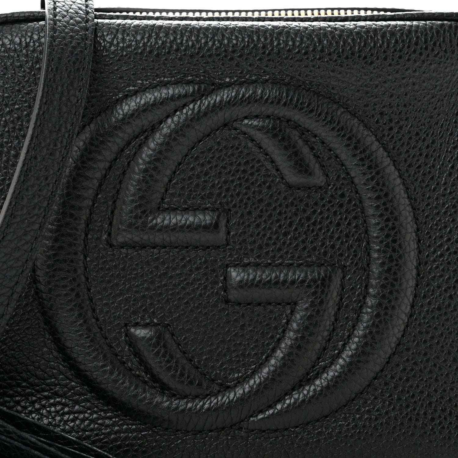 Gucci Pebbled Calfskin Small Soho Disco Bag Black 7 of 9