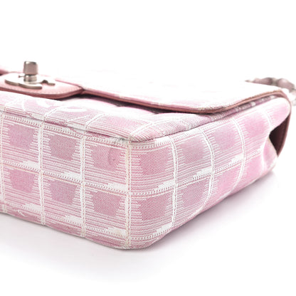 Chanel Nylon Medium Travel Flap Pink 7 of 17