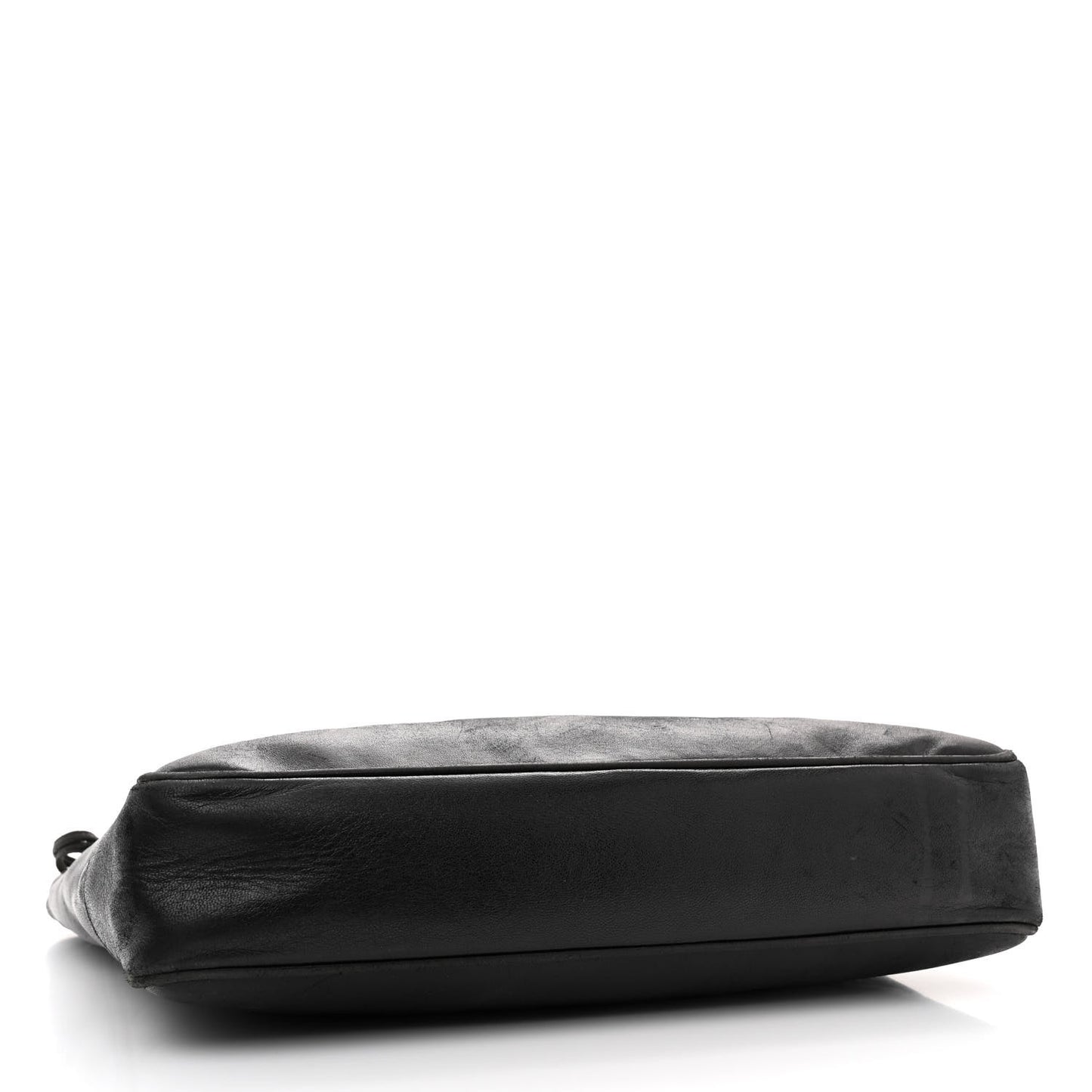 Lambskin Quilted Shopping Tote Black