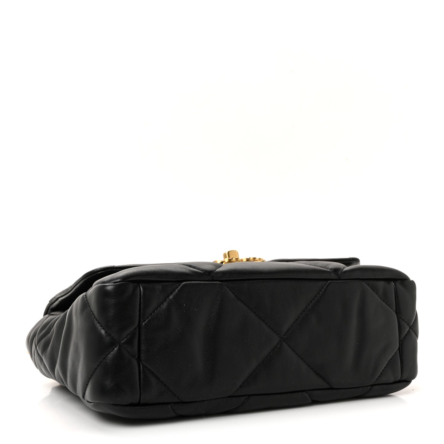 Lambskin Quilted Medium Chanel 19 Flap Black
