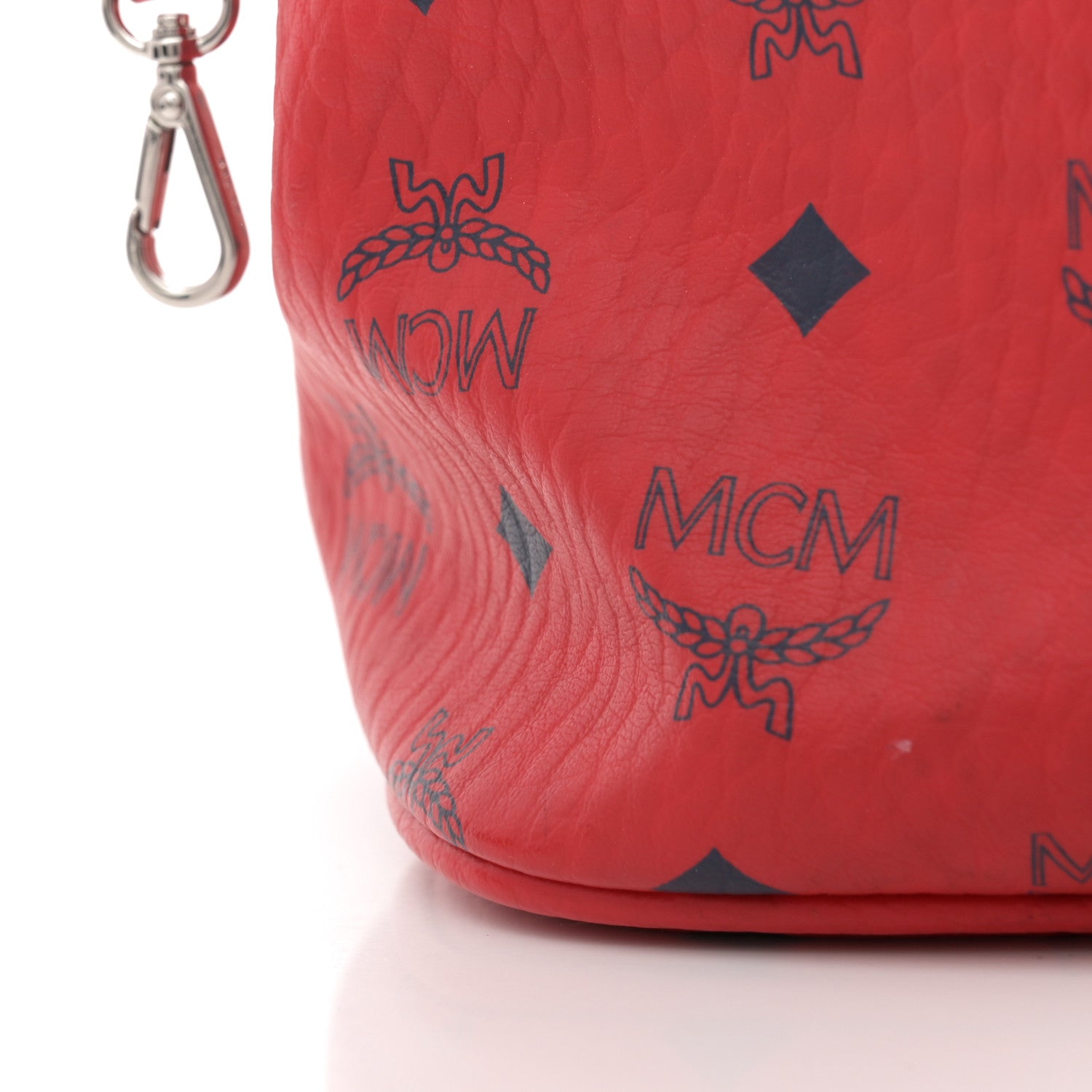 MCM Visetos Large Liz Reversible Shopper Tote Ruby Red 11 of 11