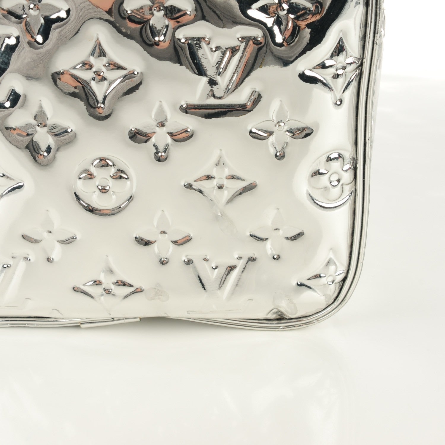 Louis Vuitton Monogram Miroir Speedy 30 Silver 2 of 13