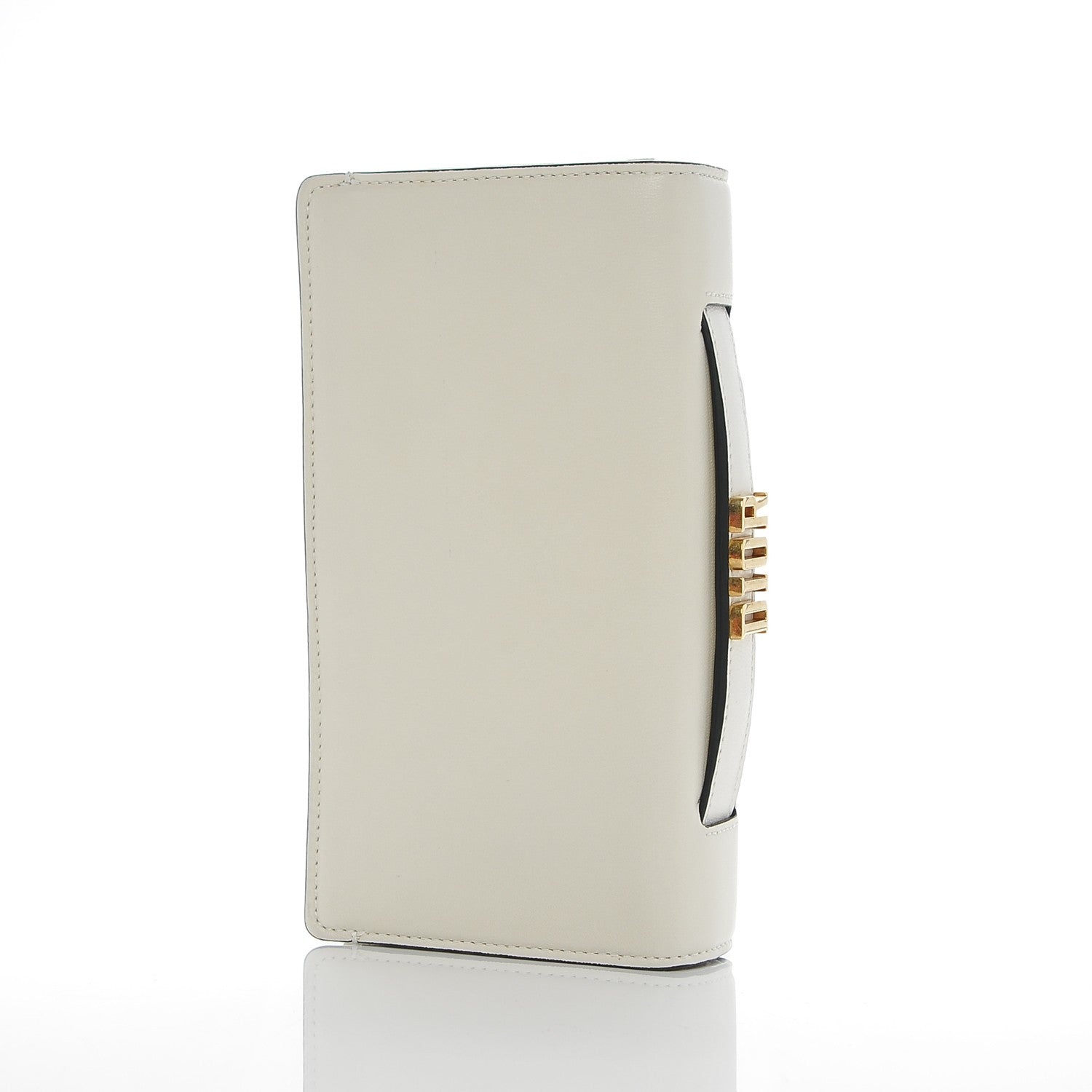 Christian Dior Lambskin Embroidered Star Tarot Pouch Clutch Latte 3 of 9