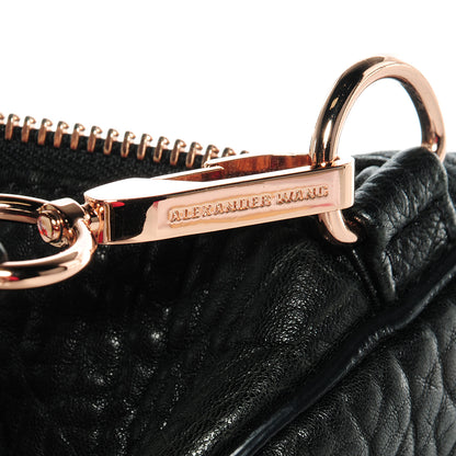 Alexander Wang Pebbled Lambskin Rocco Black w Rose Gold Hardware 5 of 7