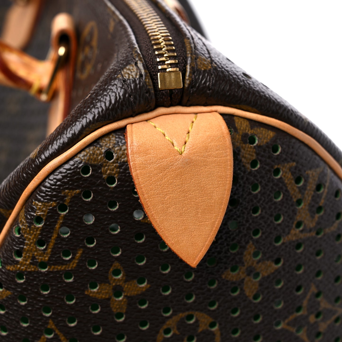 Monogram Perforated Speedy 30 Green