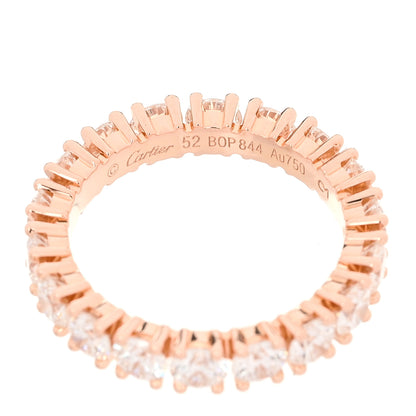 Cartier 18K Pink Gold Diamond 2.88ctw Destinee Wedding Band Ring 52 6 4 of 4