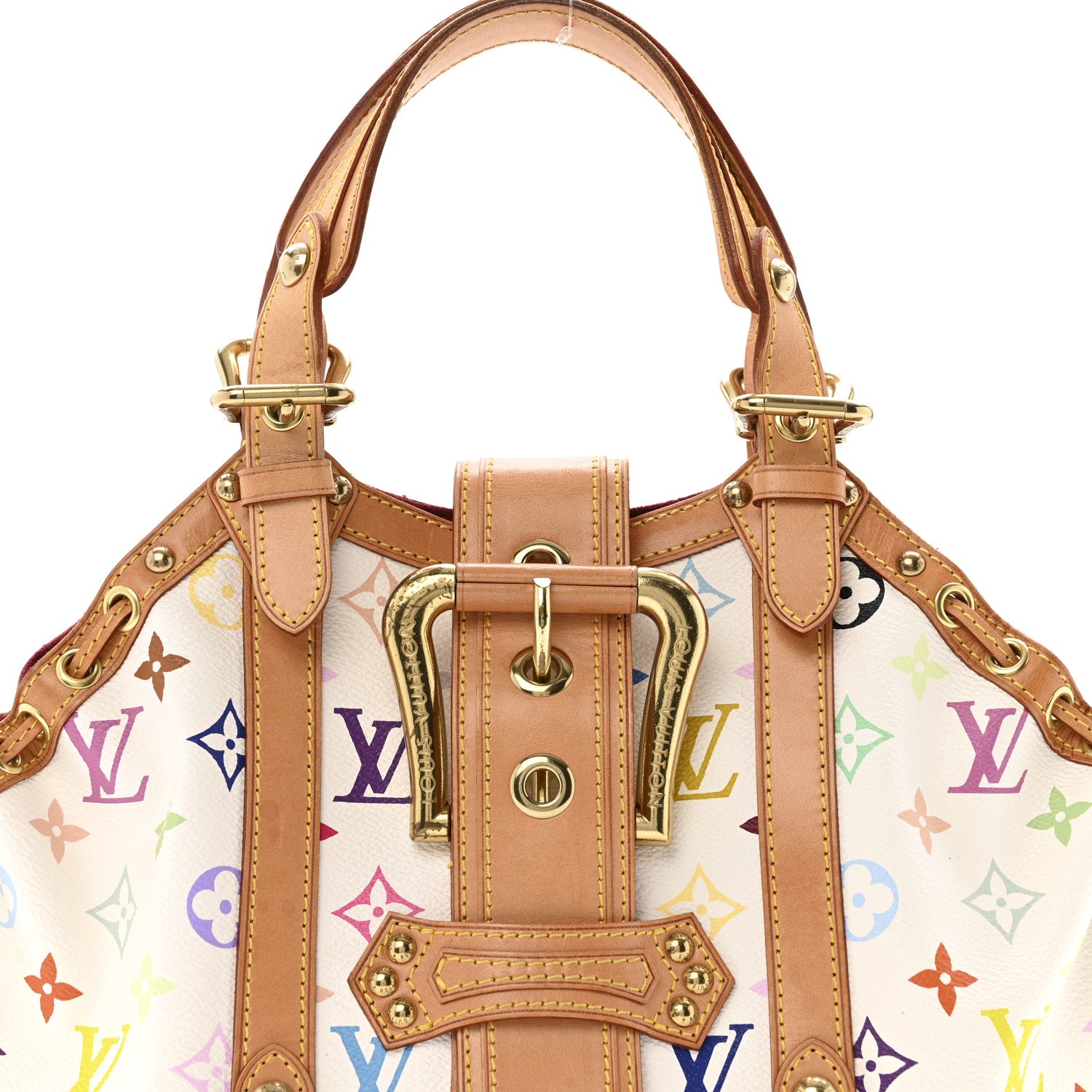 Louis Vuitton Monogram Multicolor Theda GM White 7 of 10