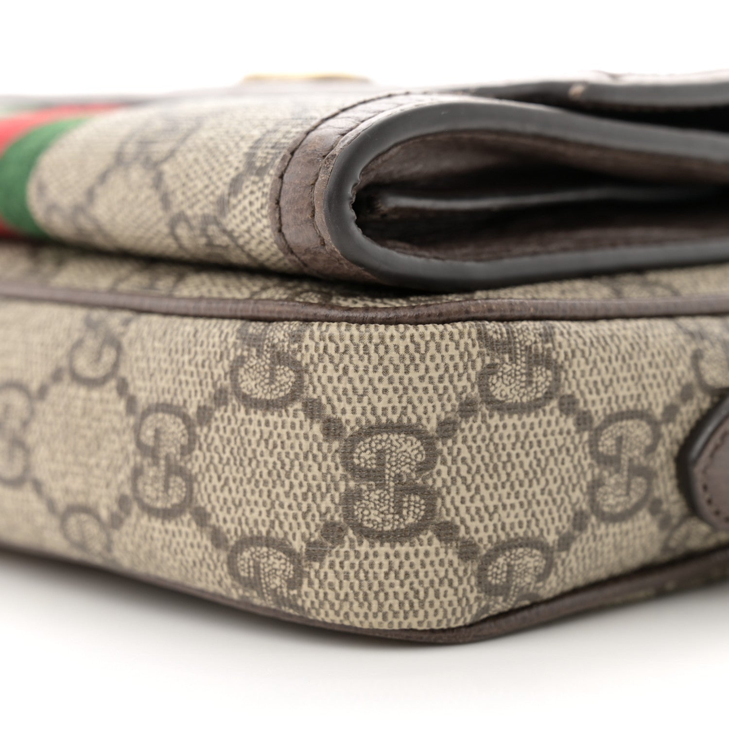 Gucci GG Supreme Monogram Web Mini Ophidia Bag Beige Ebony 10 of 18