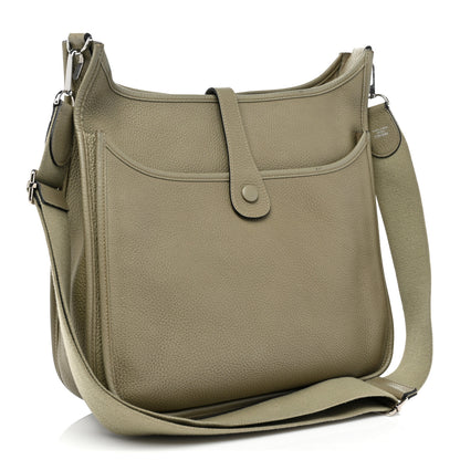 Hermes Taurillon Clemence Evelyne III GM Sauge 2 of 12