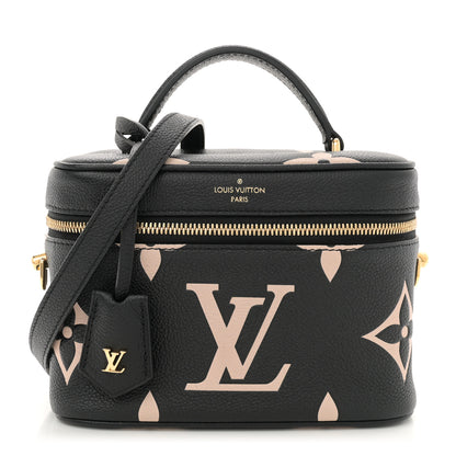 Louis Vuitton Empreinte Monogram Giant Vanity PM Black Beige 1 of 9