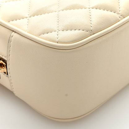 Versace Nappa Quilted Medium Medusa Camera Bag Ecru 7 of 8